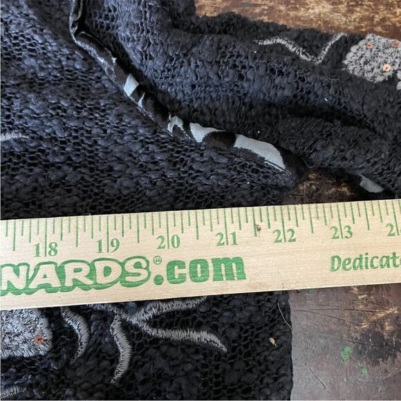 Sandy‎ Starkman Shabby Embroidered Chic Floral Sequin Lace vintage jacket 90s M - Picture 5 of 6